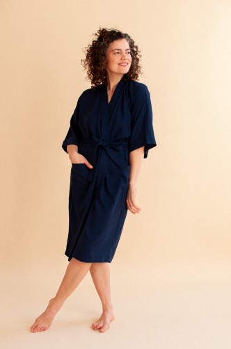 Kimono bambusowe in Navy Blue