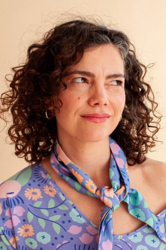 Apaszka – Opaska bambusowa Tiny Garden Blue