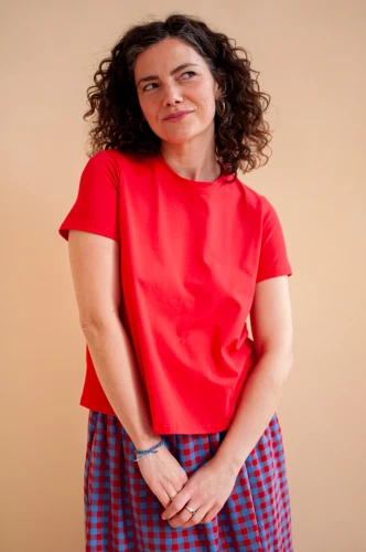 Bawełniany tiszert Sunflower in Red