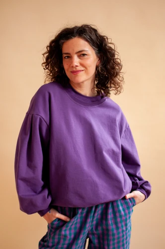 Bawełniana bluza Oregano in Plum