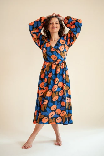 Kopertowa sukienka Primrose in Call Me Poppy Navy
