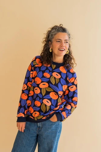 Bawełniana bluza Verbena in Call Me Poppy Navy