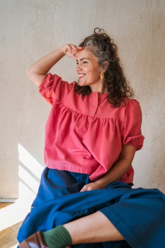 Flanelowa koszula Vanila in Coral