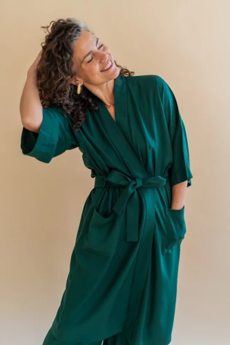 Kimono bambusowe in Green